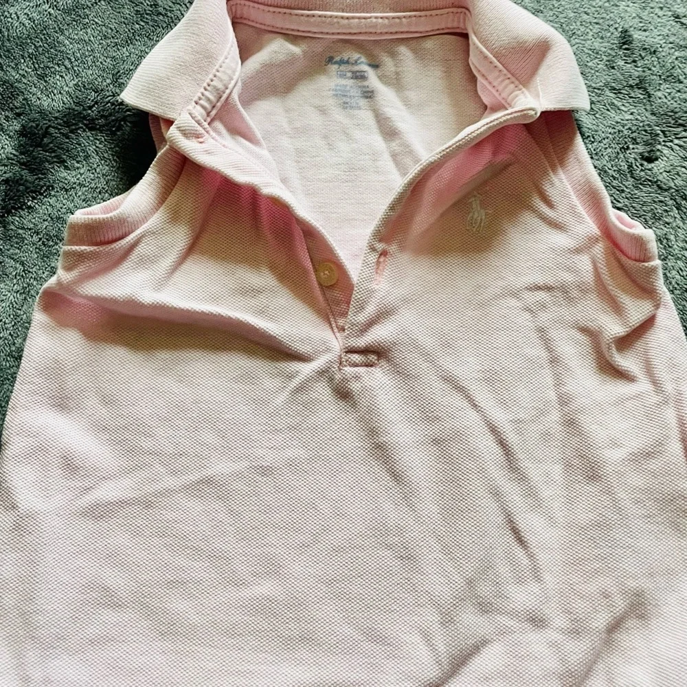 Bundle of 3: NWOT headband + tutu skirt + Ralph Lauren dusty pink top size 6M